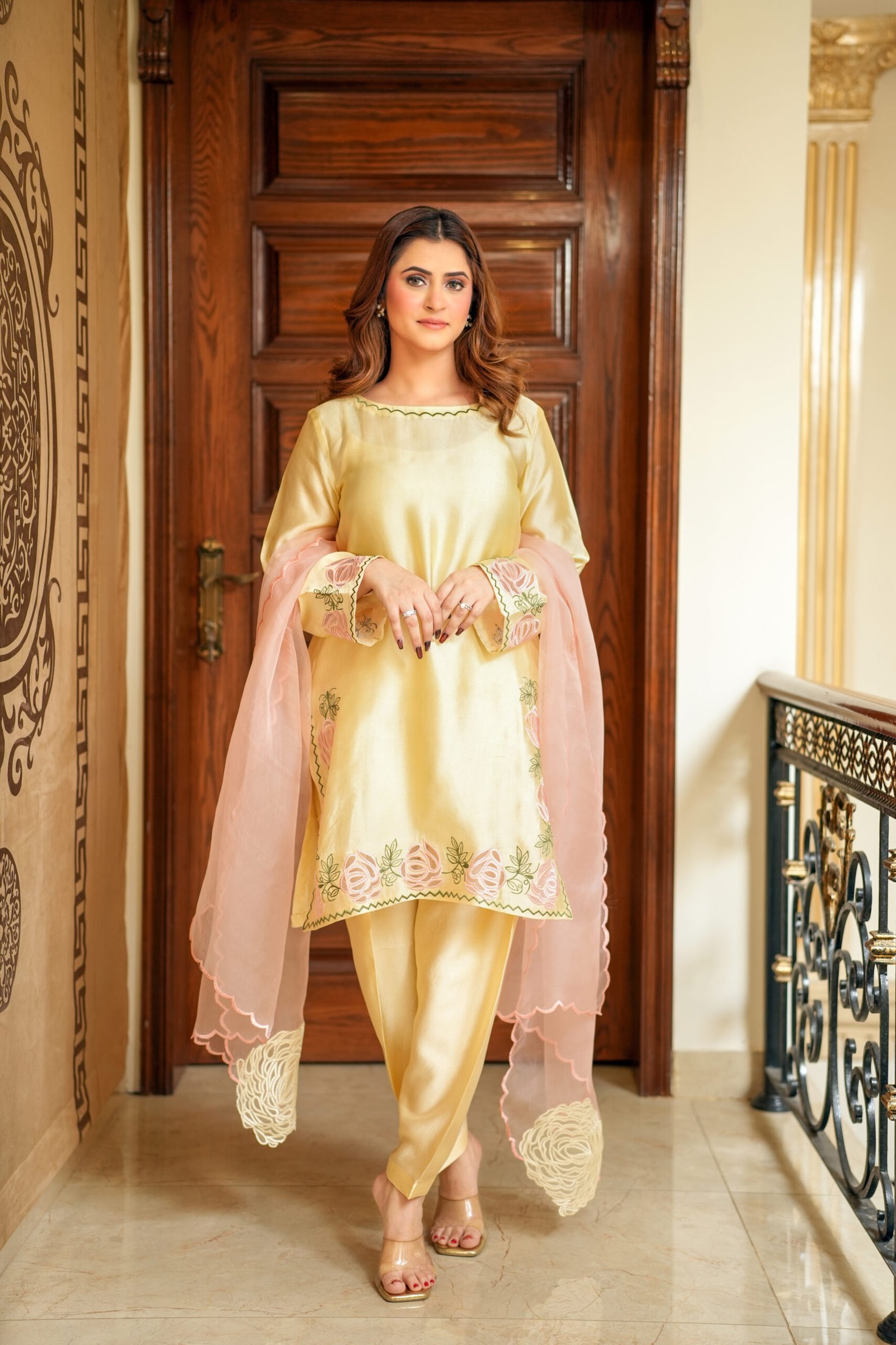 Roselle Embroidered Gown